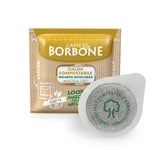 Caffè Borbone Kompostierbare Kaffeepads, Gold-Kaffeemischung - 100 blocs - Compatible con los blocs de papel ESE System 44 mm