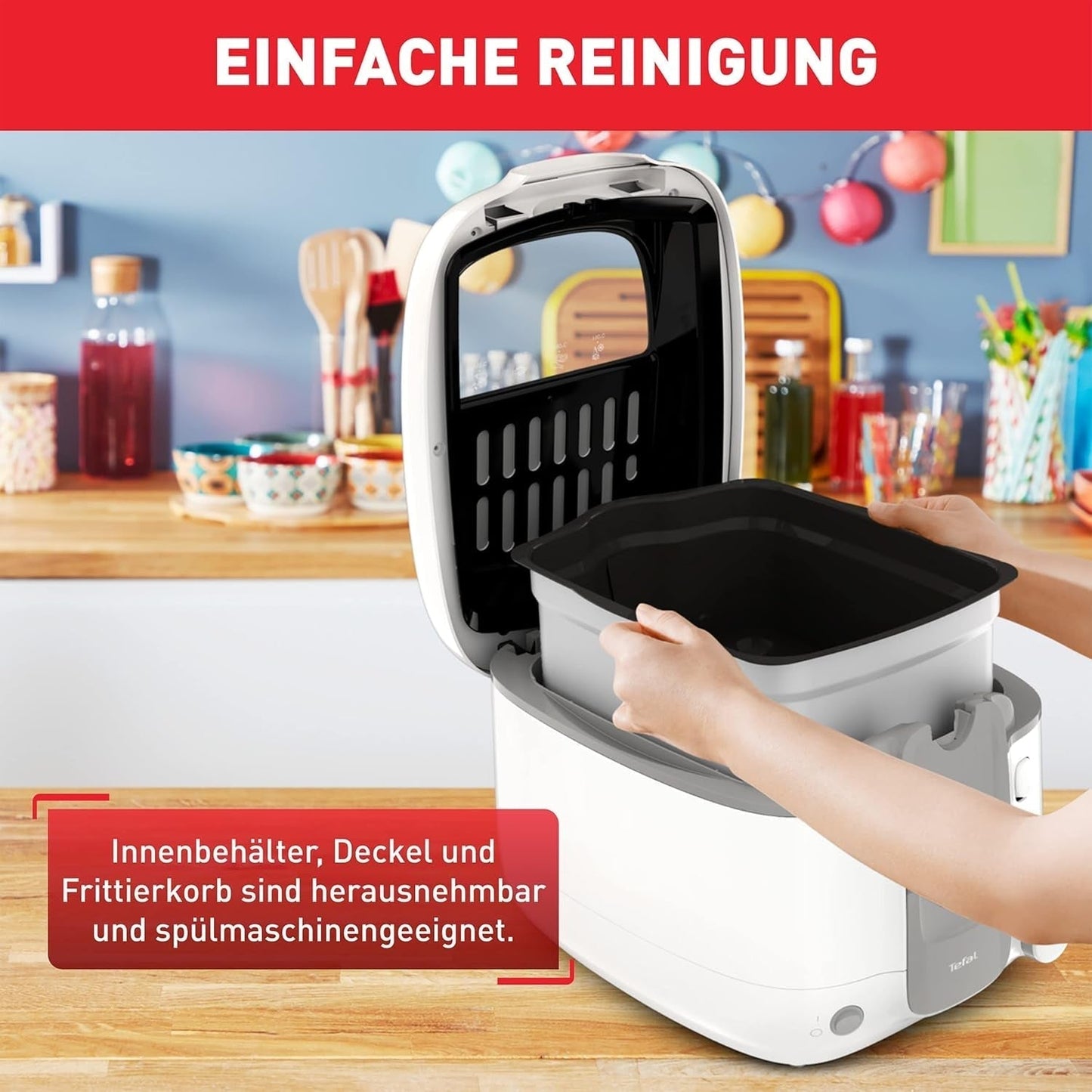 Freidora Tefal Super Uno Access, capacidad 2,2 L, piezas aptas para lavavajillas, filtro de olores Electrodomésticos Naty Shop