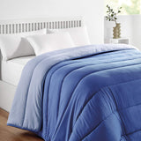 Pikolin Home - Edredón reversible 300 G - Relleno nórdico bicolor - Para cama de 90 - Cómodo, cálido, transpirable, Azul, 150 X 220 cm Edredones y edredones Naty Shop