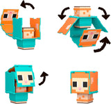 Mattel Minecraft Flippin' Figs Oveja y Pollo Paquete de 2 con Figuras de Juego 2 en 1, Cabezas Grandes y Diseño de píxeles HXK17 Figuras de acción Naty Shop