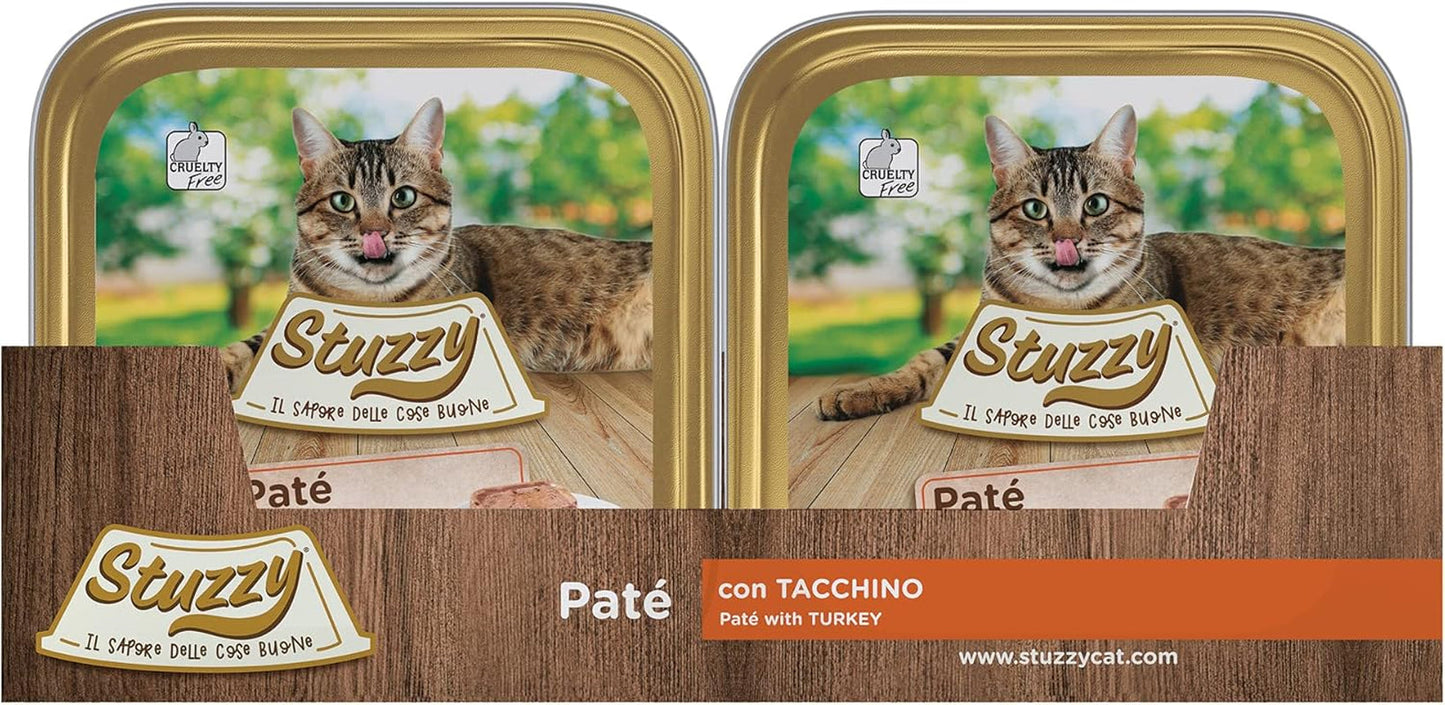 Mister Nassfutter für ausgewachsene Katzen, Turquía, Line Pastete und Fleisch in Stücken, total 3,2 kg (32 vasos x 100 g)