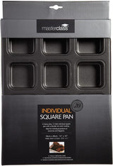 Molde para brownie Masterclass, molde para brownie con 12 agujeros, acero inoxidable, 34 X 26 cm Moldes y bandejas para hornear Naty Shop