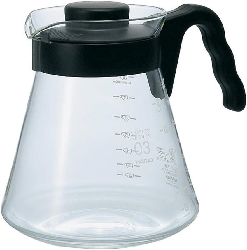 4977642019126 Jarra para servir café V60 700 ml VCS-02B, vidrio, incoloro, 17,3 x 14,1 x 13 cm