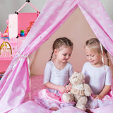 Relaxdays Estantería modular para habitación infantil, diseño Castillo de princesas, plástico, armario para montar con puertas, HL: 128 x 110 x 37 cm, rosa