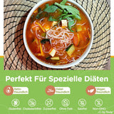 Elf-Family Caja de 270 g x 6 unidades (paquete de 12) Bio Konjak Nudeln Ultra Low Carb Shirataki Nudeln Vegan Glutenfrei-Instant Nudeln ohne kohlenhidrato/Keto/Kalorienarme/Fettfrei/Zuckerfrei -Spaghetti MHD: 11/12/2026