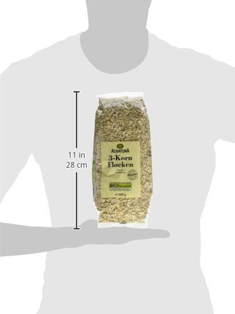 Flocken Bio 3 Korn, 500 G Cereales Naty Shop