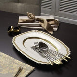 Villeroy & Boch - Ella Cubiertos parcialmente dorados, 30 piezas, 6 personas, aptos para lavavajillas, acero inoxidable Cocina Naty Shop