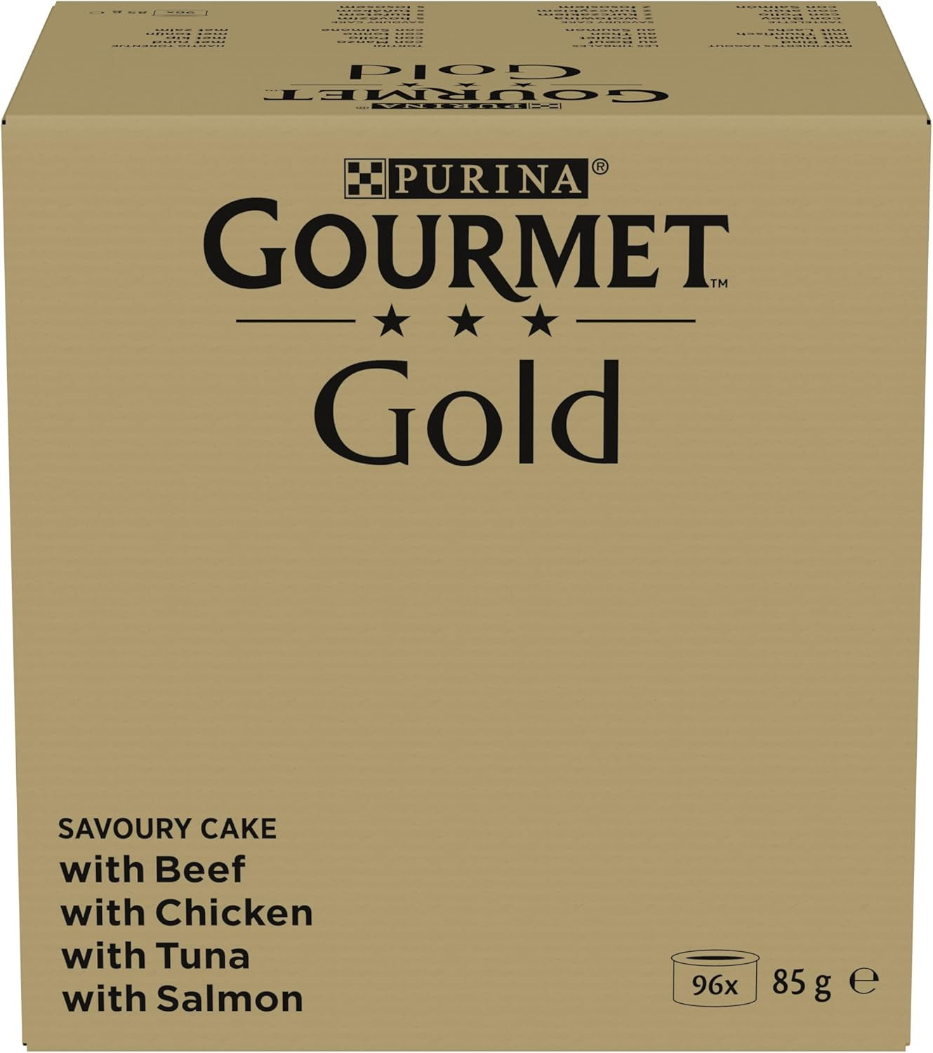 Comida húmeda para gatos Gourmet Gold Refined Ragout, mezcla surtida, paquete de 96 (96 x 85 g)