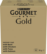 Comida húmeda para gatos Gourmet Gold Refined Ragout, mezcla surtida, paquete de 96 (96 x 85 g)