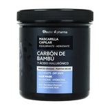 Thader Pharma Mascarilla capilar equilibrante con carbón de bambú y ácido hialurónico - Ideal para raíces grasas y puntas secas, 700 ml Naty Shop Hair Mask Default Title
