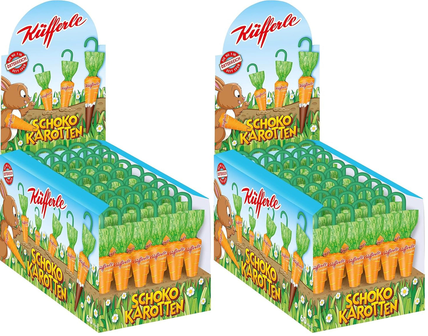 Küfferle, Zanahorias con chocolate original 810 g 60 uds., Chocolate con leche, 1 unidad