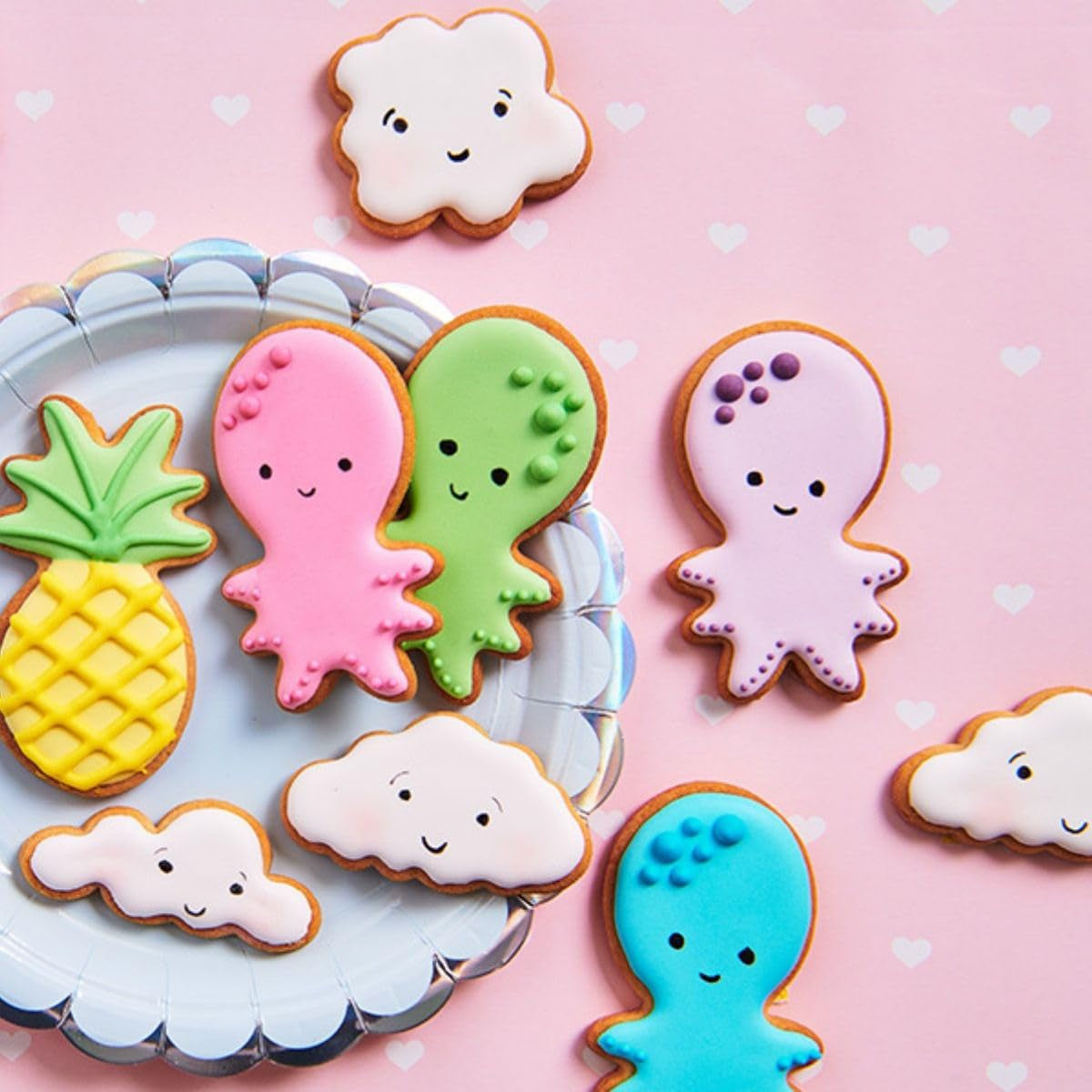 Funcakes Rotuladores colorantes alimentarios rojo-verde: rotuladores colorantes alimentarios, punta flexible para líneas gruesas y finas, bolígrafo comestible para galletas, pasteles, fondant y más, ideal para personalización, certificado Halal