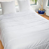 KSGB402460 Cama acolchada para 2 personas, fácilmente lavable, blanco, 220X240 cm Edredones y edredones Naty Shop