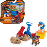 Rubble & Crew - Juego de figuras de acción de Rubble & Mix, 2 juguetes de construcción y arena de construcción cinética de 85 g, juguete adecuado para niños de 3 años en adelante Figuras de acción Naty Shop Charger Wheeler