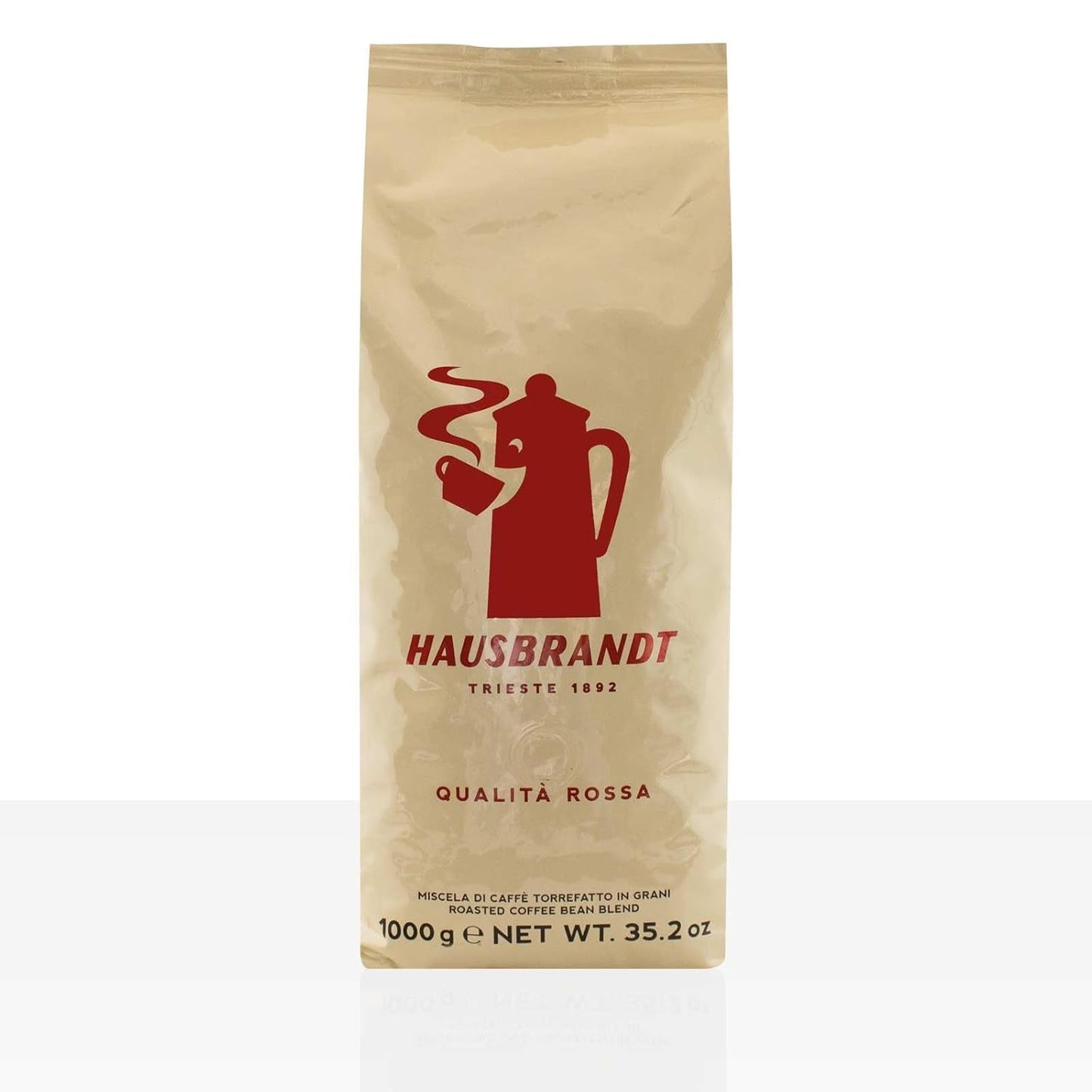 HAUSBRANDT Calidad Rojo 6 x 1kg Café en grano entero