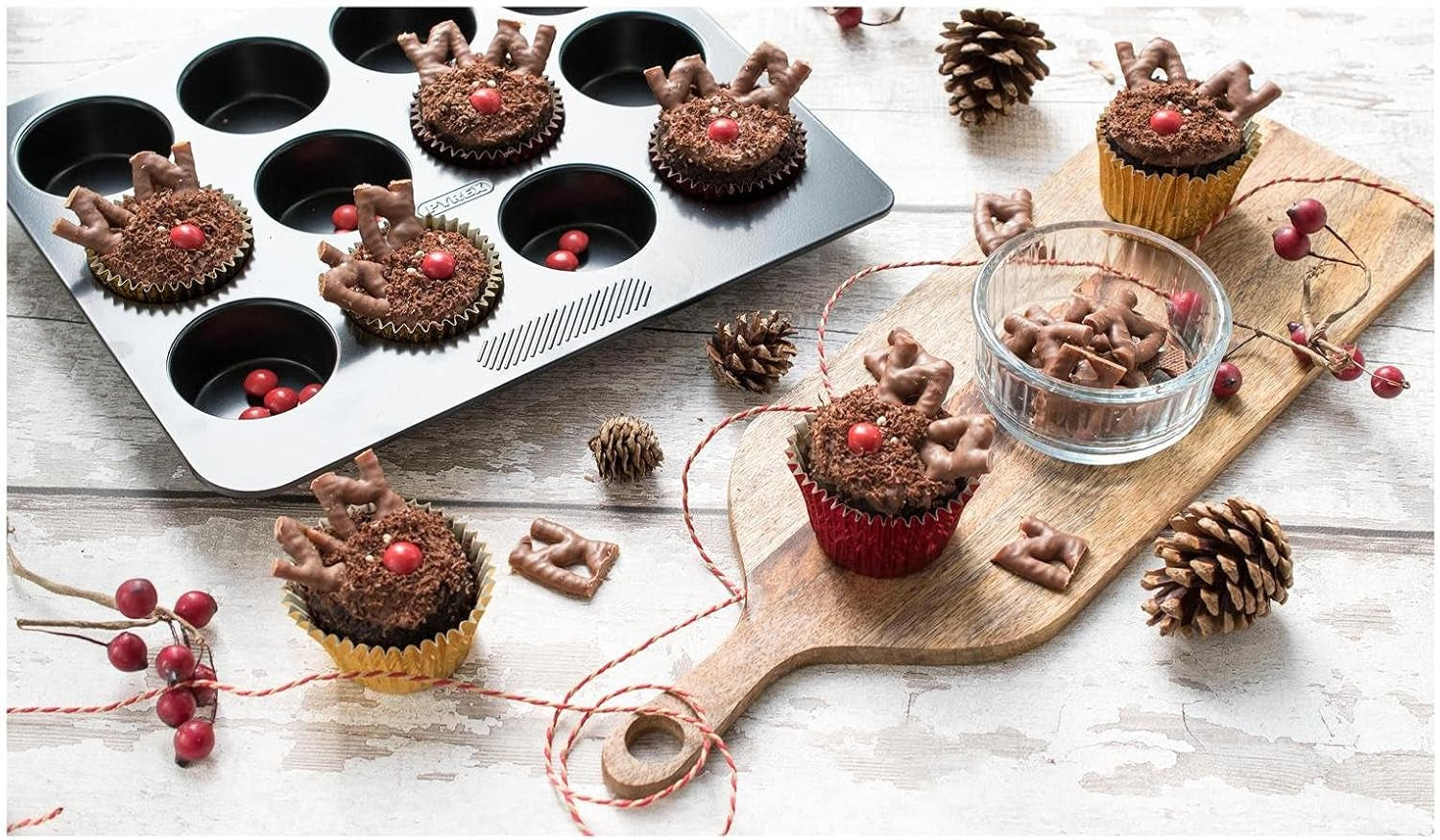 Bandeja mágica para 12 muffins Moldes y bandejas para horno Naty Shop