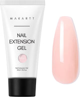 Makartt Poly Nail Extension Gel - Gel de extensión acrílico, gel fortalecedor de uñas, decoración de uñas, 50 ml (púrpura)