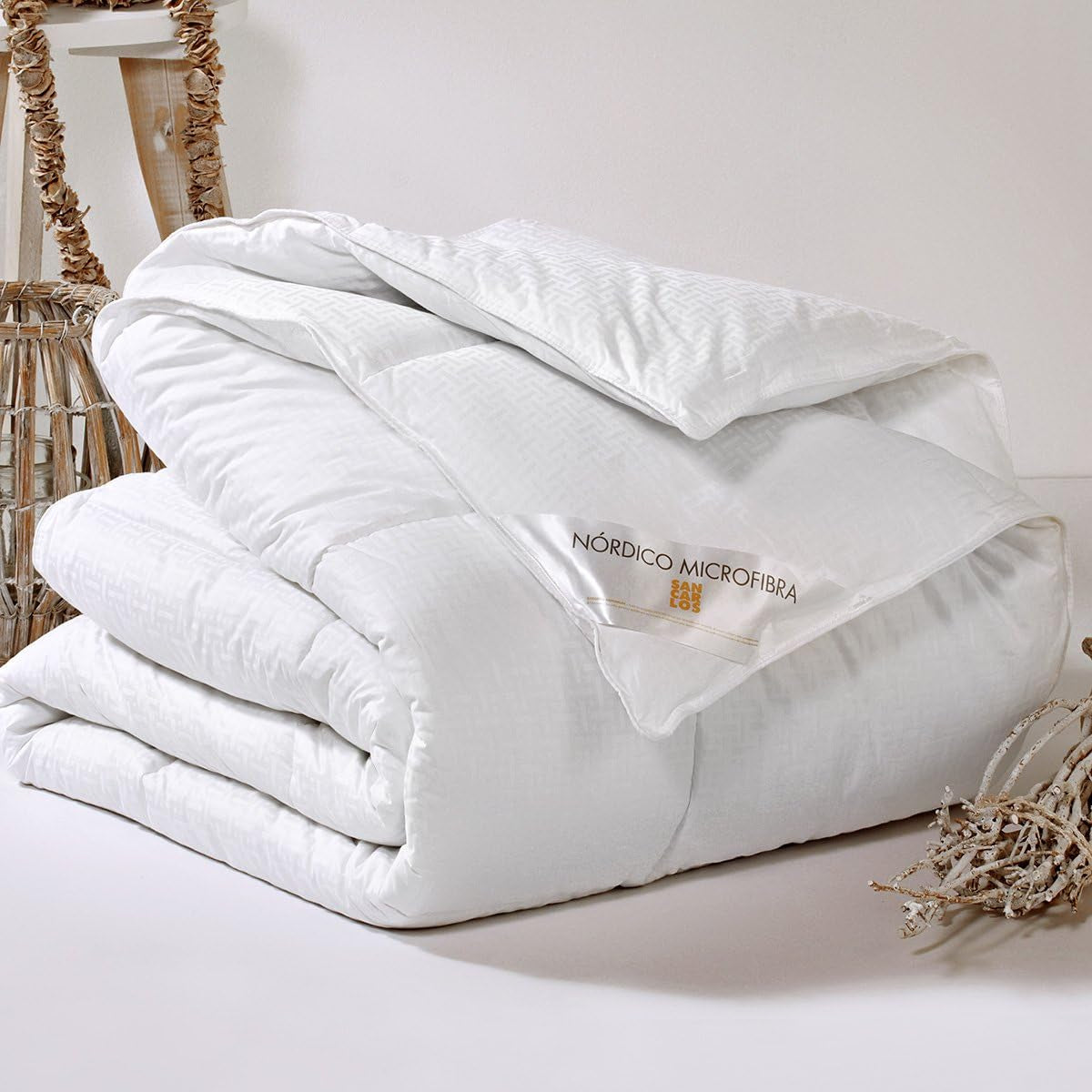 San Carlos Ibón Edredón Blanco Para Cama De 135 Blanco Edredones y edredones Naty Shop