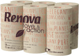 Papel Higienico Renova Love & Action, Beiger Paquete 9 X 12 Rollos-: 108