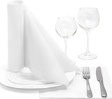Papstar, 50 servilletas "Colección ROYAL" pliegue 1/4 48 Cm X 48 Cm Blanco, #11577