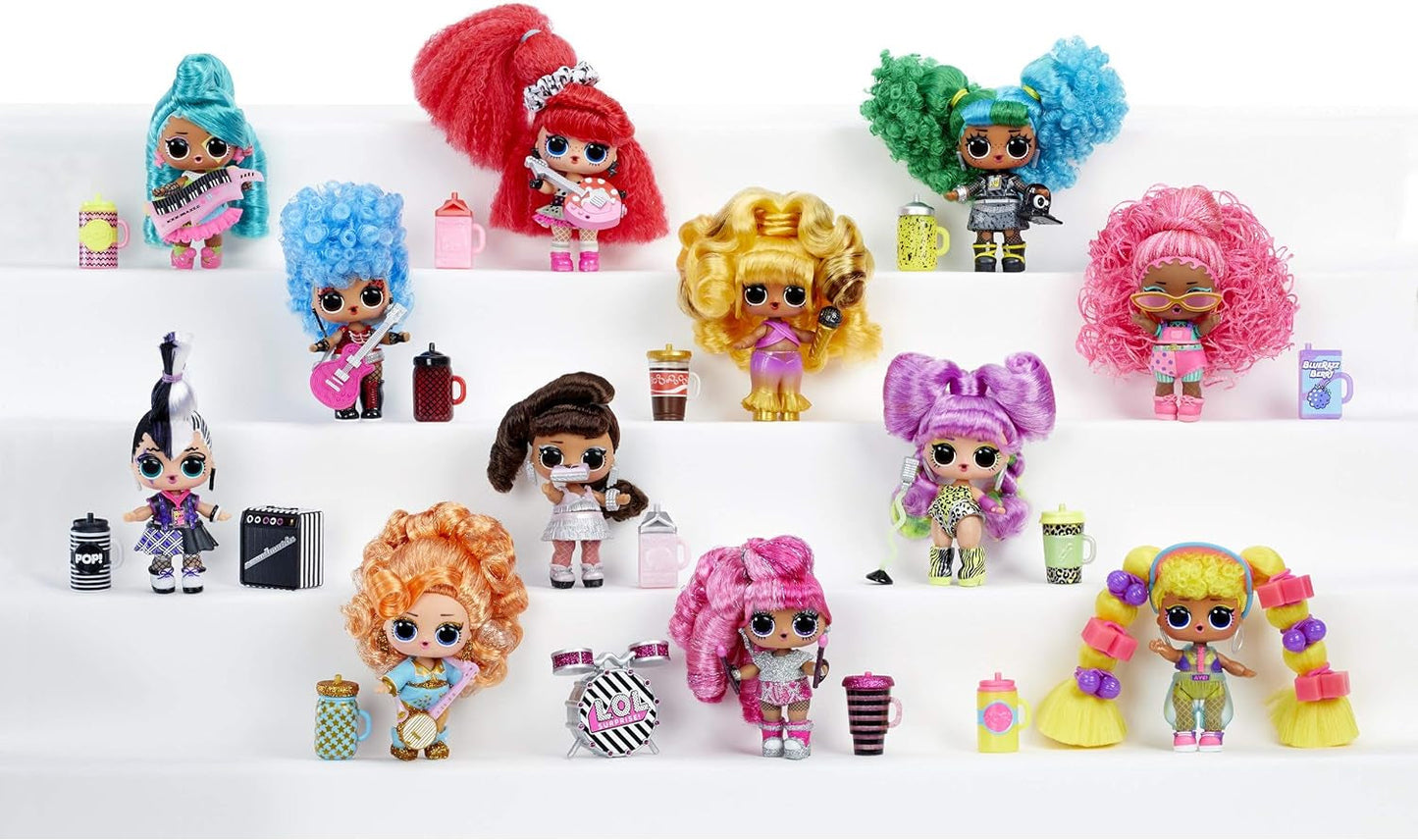 jajaja ¡sorpresa! 566977E7C Muñecas Remix hair flip - Objeto de colección - 15 sorpresas - Con gorro para el pelo, complementos y música Naty Shop Muñecas