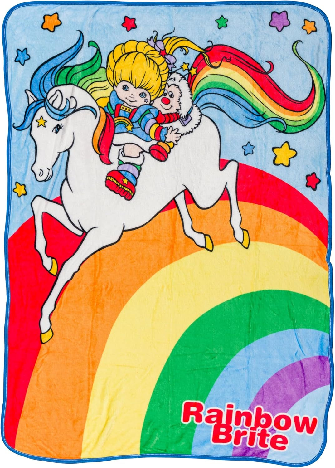 Manta colgante Silver Buffalo Garfield, forro polar, 114,3 X 152,4 cm Camas y mantas Silver Buffalo Rainbow Brite, Starlite y Twink