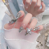 Planet Nail Art Charms, 32 piezas Saturn Shape Nagel Edelsteine ​​​​Für Acrylnägel, Glänzender Nagel Strasssteines Mädchen Nail Art DIY Handwerk Dekoration Zubehör