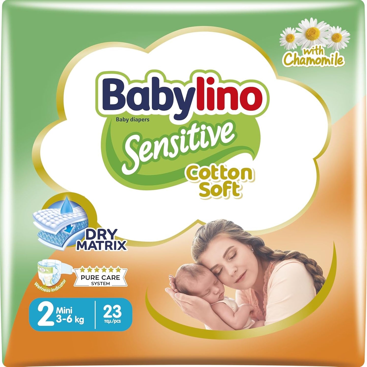 Pañales para bebé Sensitive talla 4, Maxi (8-13 kg), 20 piezas