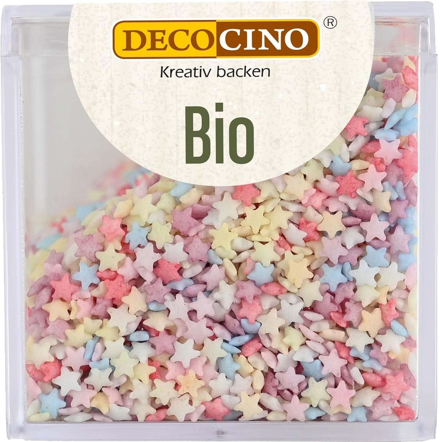 DECOCINO Estrellas Sprinkle Orgánicas, 50 gramos Sprinkles Naty Shop