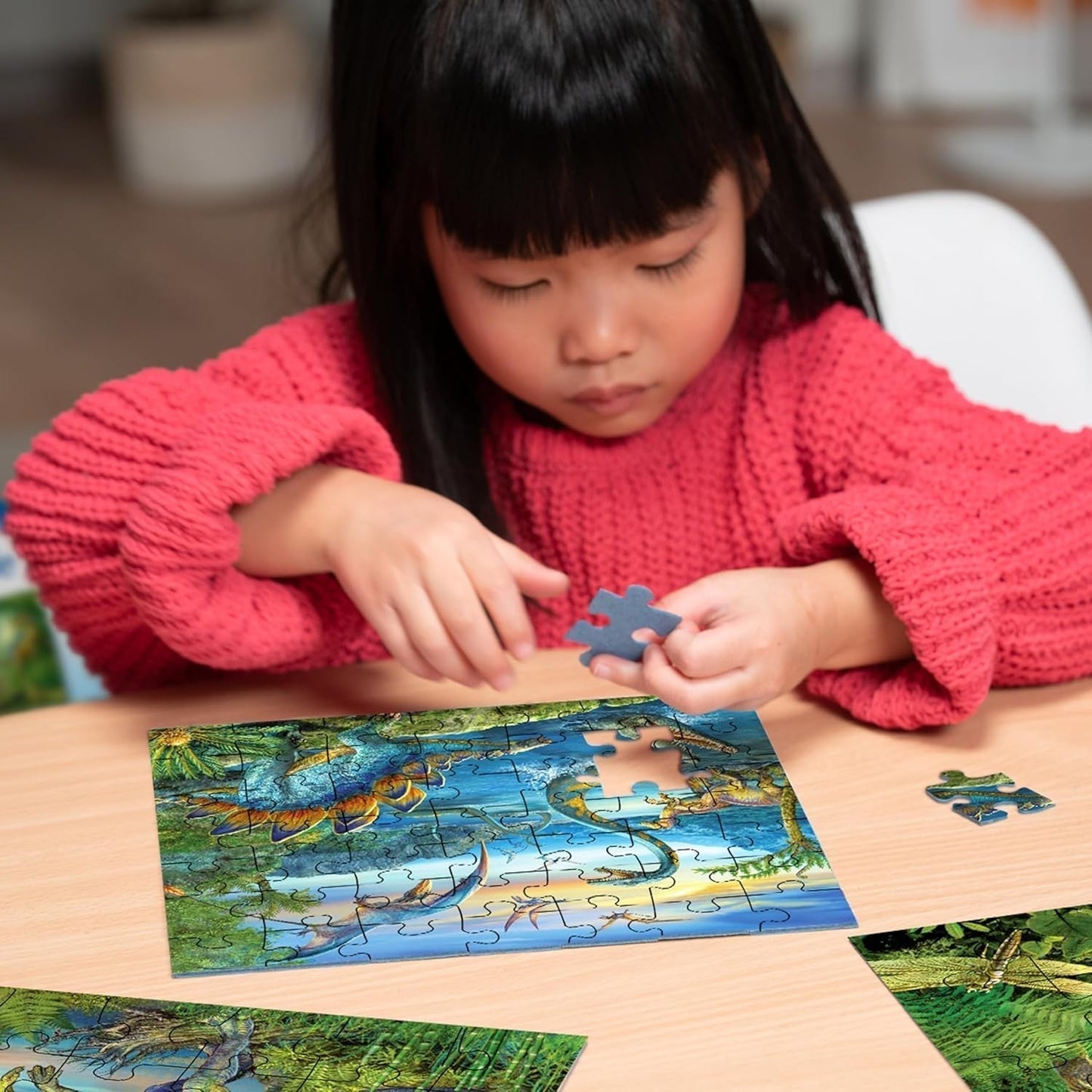 Ravensburger Puzzle Infantil - 09317 La Fascinación de los Dinosaurios - Puzzle de 3X49 Piezas para Niños a Partir de 5 Años Puzzle Naty Shop