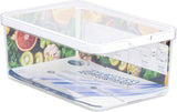 CARE + PROTECT Contenedor de comida inteligente, perfectamente apilable, organizador frigorífico, protege los alimentos de la humedad, mantiene los alimentos frescos por más tiempo, 2,15 L Naty Shop cajas de conservación de alimentos 4,65 L