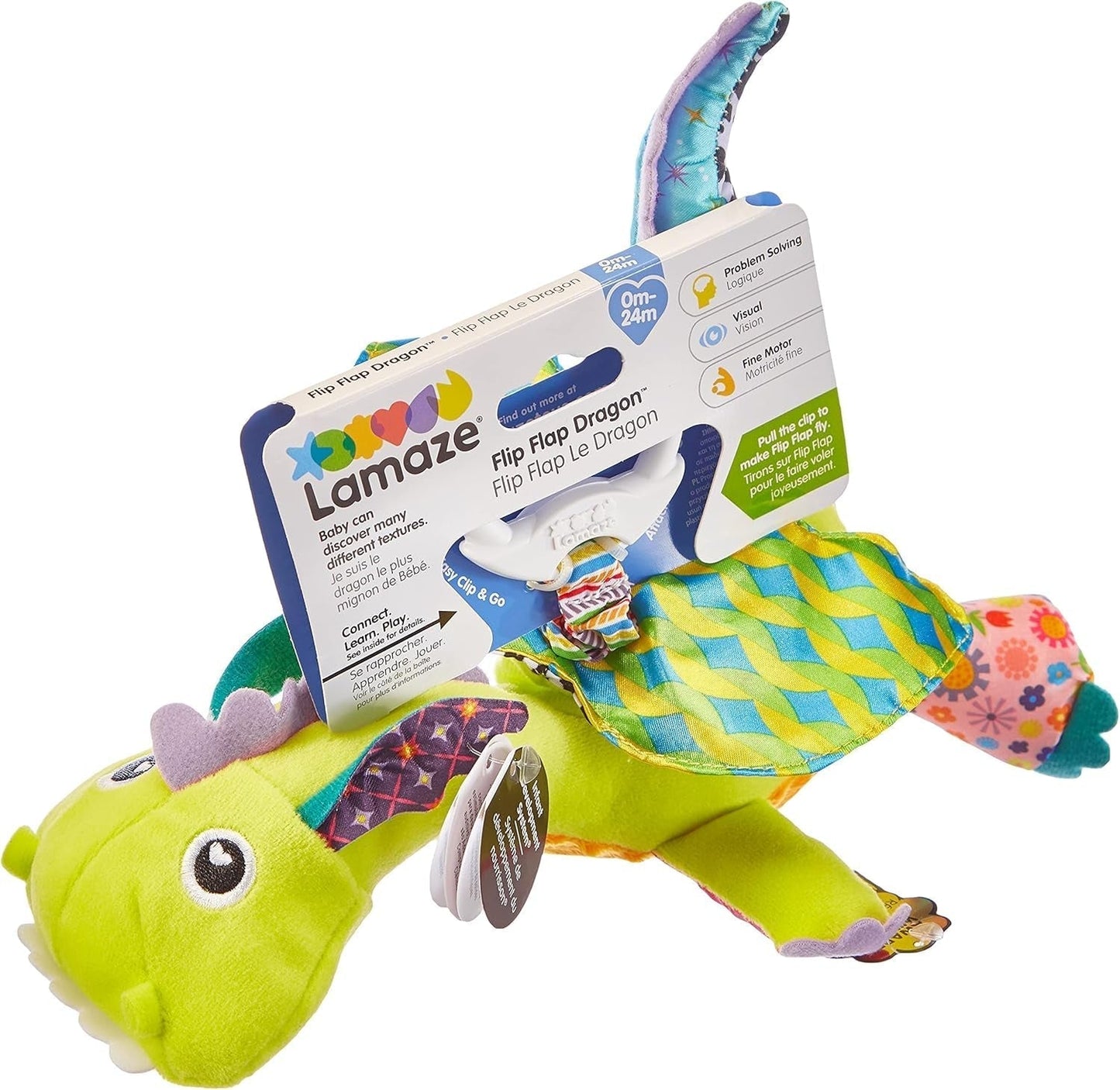 Lamaze Juguete para niños Capitán Calamar, Pulpo Pirata Clip & Go, Juguete de alta calidad para niños pequeños & Diego Juguete para niños, Dragón volador Clip & Go, Juguete de alta calidad para niños pequeños Bebe Naty Shop Toys