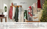 Manta Eddie Bauer, franela de algodón, decoración del hogar, reversible, ropa de cama sherpa, cuadros de pino, edredones y edredones Naty Shop
