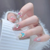 YICH Nail Charms Nägel Charms 50 Piezas Flores 3D + 50 Piezas Schmetterling 3D, Summer Nägel Deko Set Schmetterling/Flores Nail Art Nailart