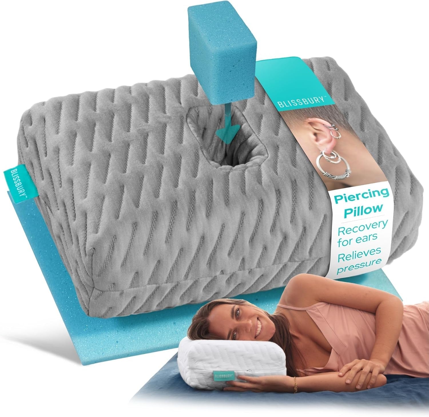 BLISSBURY mini almohadilla para la oreja para personas con dolor de oído Naty Shop almohadillas estándar Título predeterminado