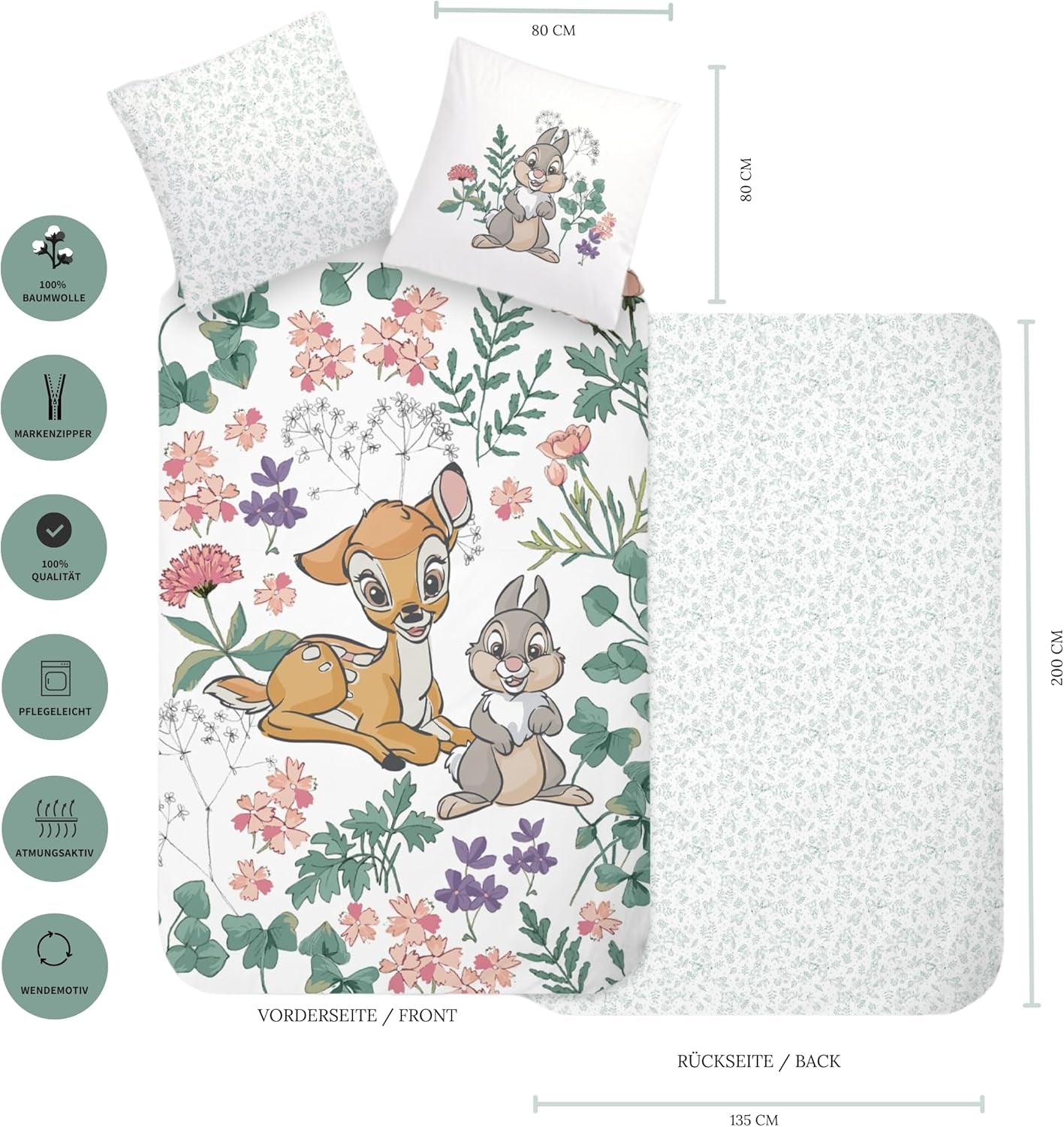Ropa de cama infantil para niña y niño, dibujos animados, 100% algodón Ropa de cama - infantil Naty Shop
