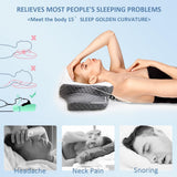 Topmener Almohada Ortopédica Viscoelástica, Almohada Cervical Ajustable, Almohada Ortopédica Ergonómica con Forma de Mariposa para Soporte del Cuello Durante el Sueño, Almohada para Dormir Boca Arriba y Boca Abajo Almohadas Ortopédicas Cervicales Naty Shop