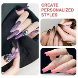 Qufiiry 200 piezas Nail Art Schwämme Mit Metallgreifer, Nagelkunst Schwammpinsel, Maniküre Zubehör Für Nägel, Um Eine Varavländ Von Gradient Nail Art Patterns para crear (blanco)
