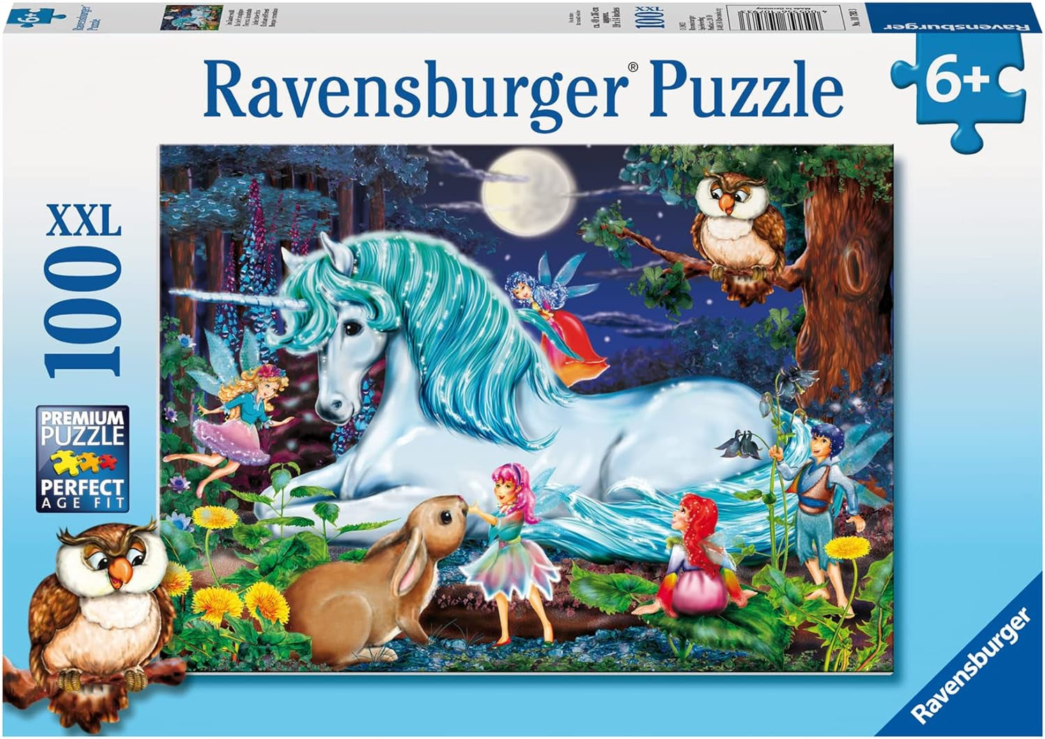 Puzzle Ravensburger para niños - 10793 En el bosque encantado - Puzzle de unicornios para niños a partir de 6 años, con 100 piezas en formato XXL Puzzle Naty Shop Título predeterminado
