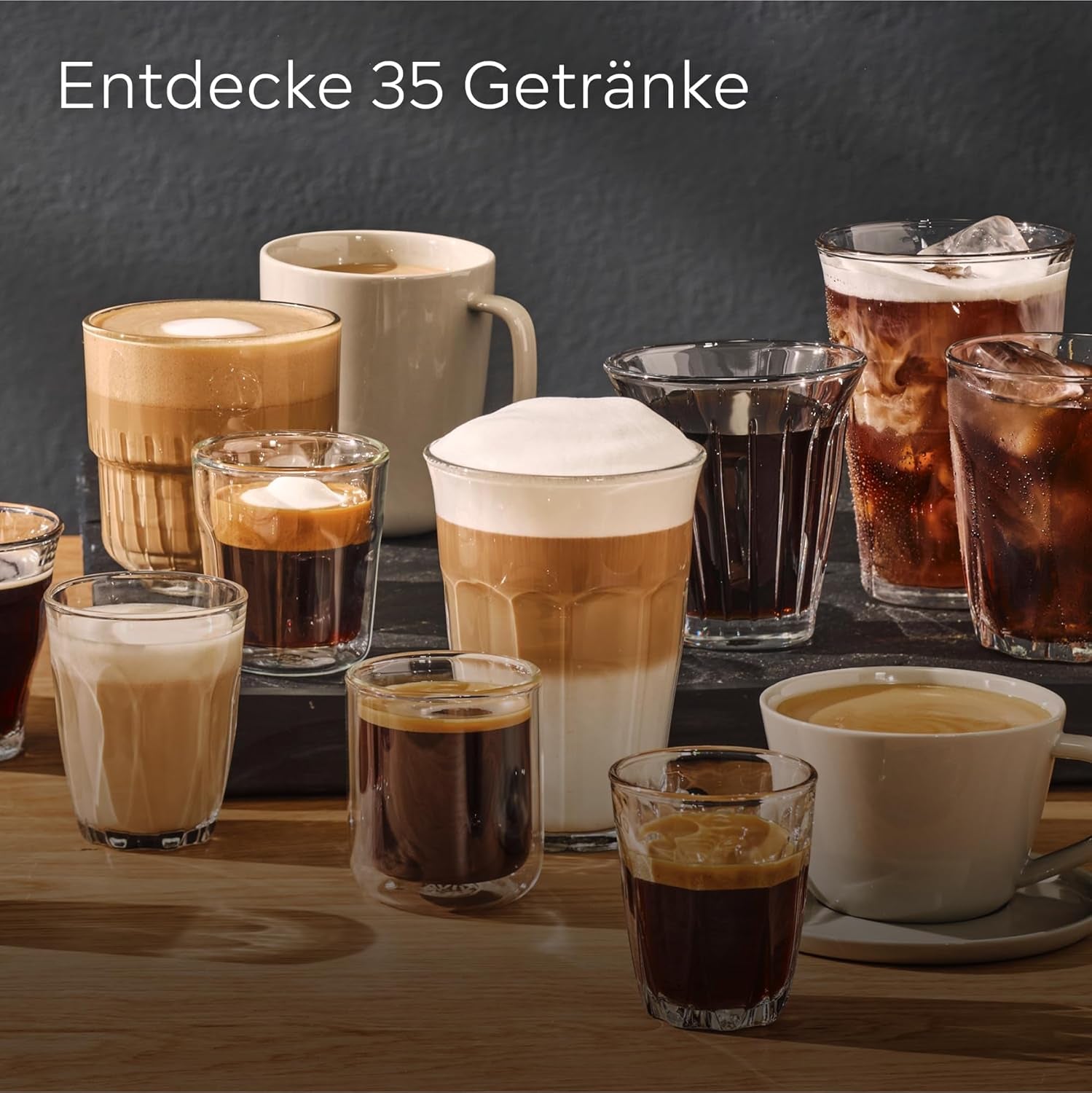 Cafetera espresso automática Siemens EQ700 classic TP715D01, control por aplicación, preparación en frío, pantalla táctil intuitiva, hasta 10 creaciones de café individuales como favoritas, limpieza automática con vapor, 1500 W, gris plateado