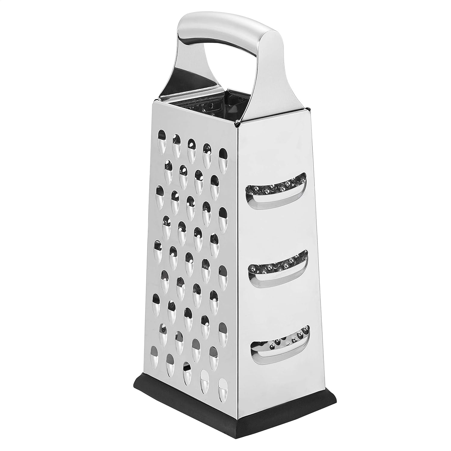 Ralladores de Queso Cuadrados de Acero Inoxidable Resistentes con Base Antideslizante Pelador Naty Shop 4-Seitig