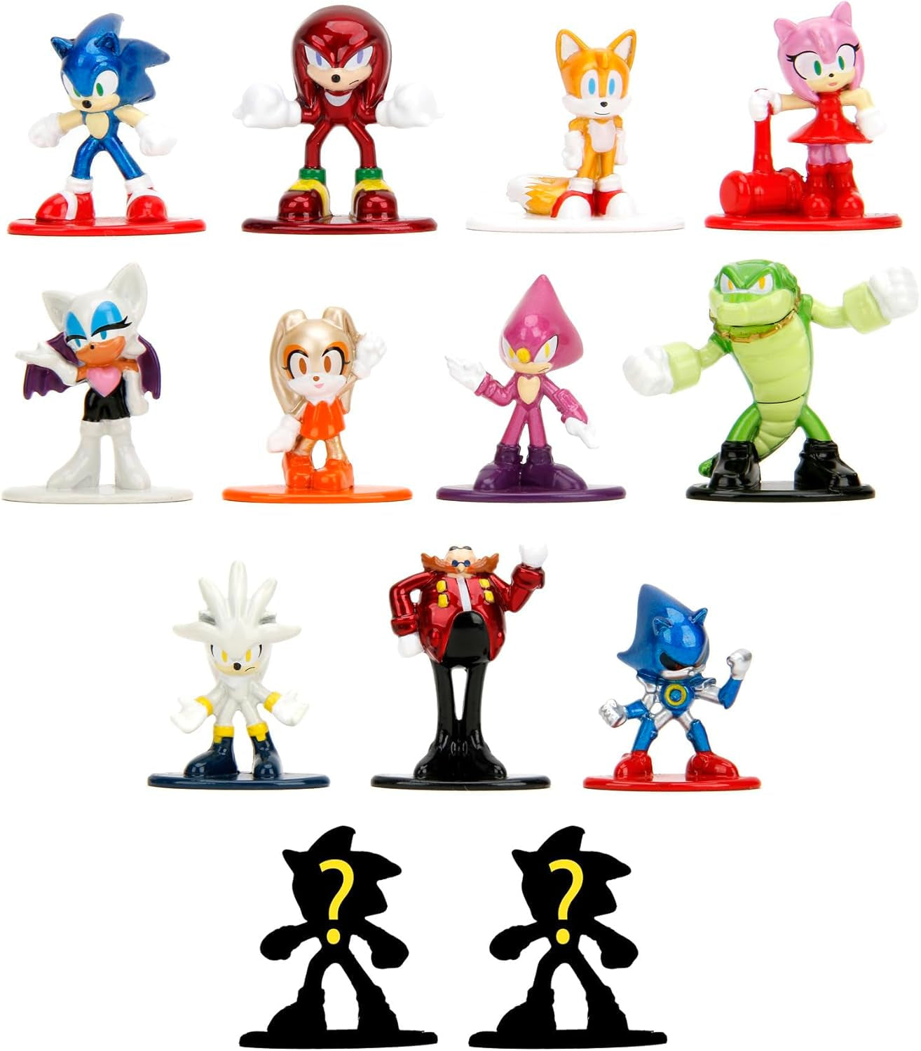 Jada Toys Figura Sonic the Hedgehog (1X Figura Misteriosa en Blind Pack) - 1 Figura Coleccionable Sorpresa de 13 Figuras Sonic, Figura Nano Metal (Aprox. 4 Cm) Para Niños y Fans A Partir de 3 Años, Figuras de Acción Wave 1 Naty Shop