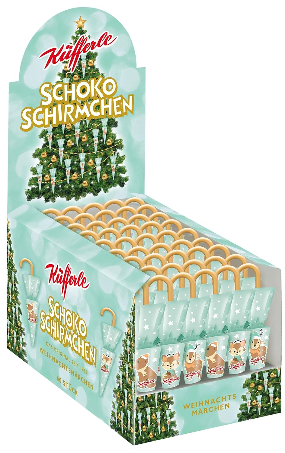 Sombras de chocolate Küfferle Polar Silver 810g (60 piezas)