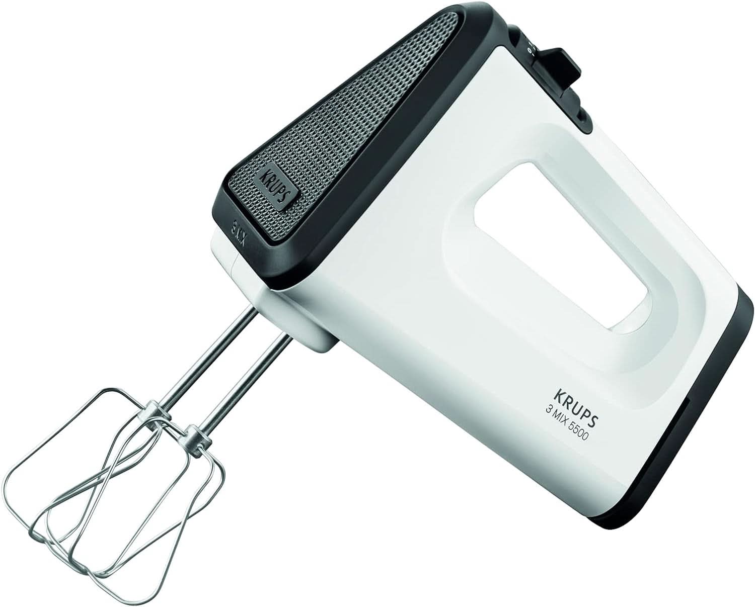Batidora manual Krups 3 Mix GN5021, 500 W, 5 velocidades, posición Turbo Naty Shop
