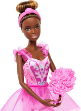 Barbie Ballettstudio Set con 2 Puppen y 9 Zubehörteilen, rubia y morena Ballerina-Modepuppen mit aussietzem Outfit und zum Tanzmotto passten Teilen, HXC37, [Multicolor]