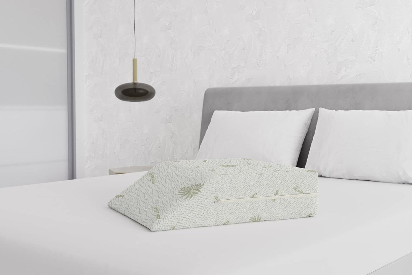 Italian Bed Almohada Desmontable Reposapiés, Aloe, 61X50X17Cm Naty Shop Almohadas Estándar