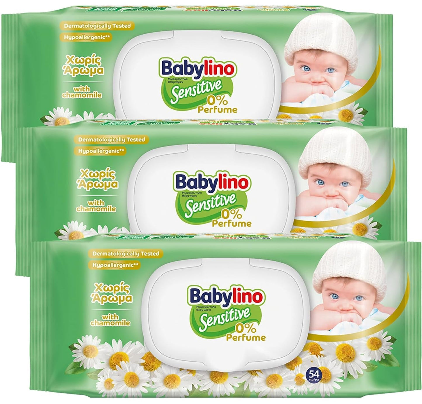 Toallitas para bebés sensibles, 0 % de fragancia, fórmula 98 % natural que restaura el equilibrio del pH de la piel, sello de frescura, 54 toallitas