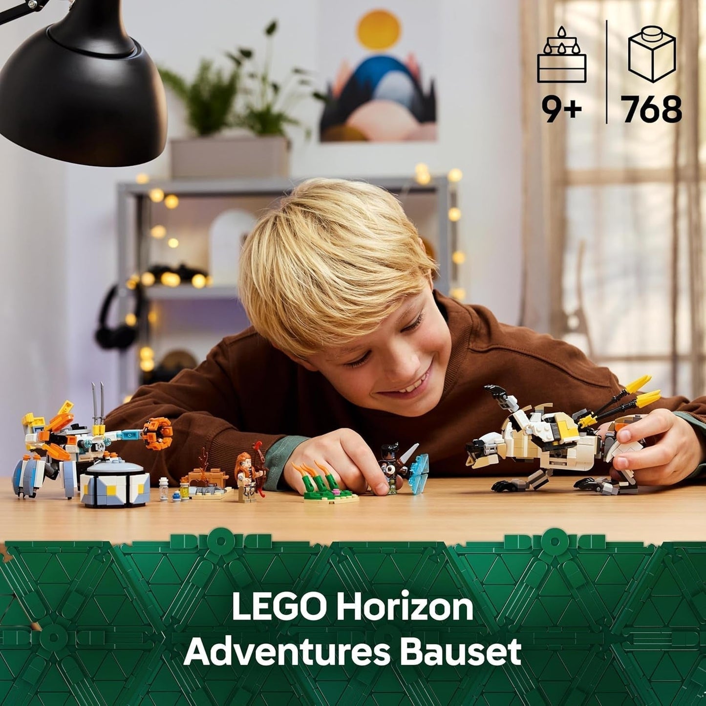 LEGO Horizon Aventuras Aloy y Varl vs. Armored Walker y Sawtooth, monstruos de juguete y minifiguras, set de colección para fanáticos de los videojuegos, niños y niñas mayores de 9 años 77037 Juegos de construcción Besuche den LEGO-Store