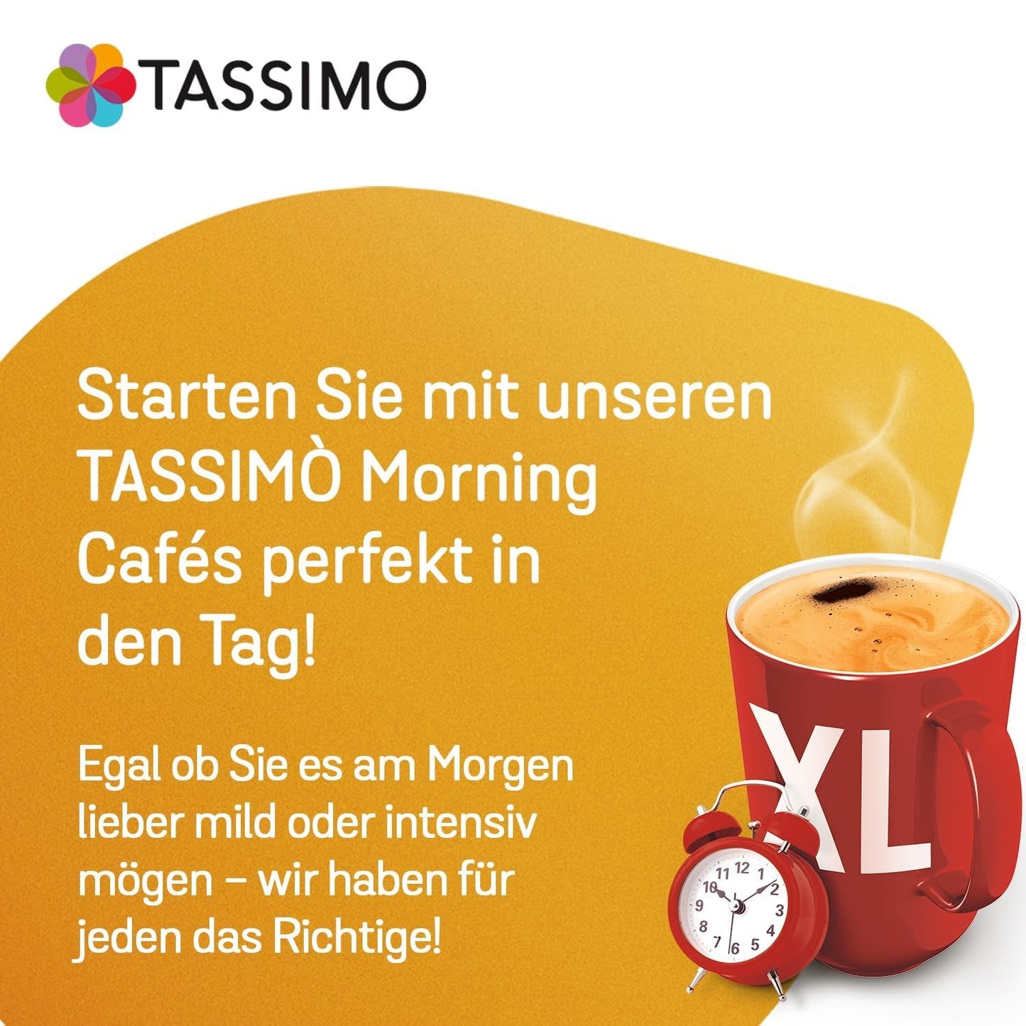 Tassimo Kapseln Moring Café XL Strong & Intense, paquete grande, 5 x 21 compresas, 105 cápsulas de café