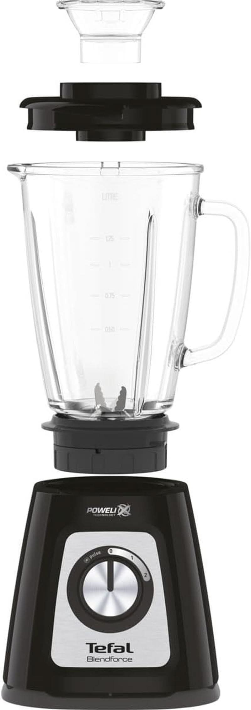 Tefal BL435831 BL4358 Batidora con base, Vidrio, 1,75 Litros, Schwarz Kitchen Naty Shop